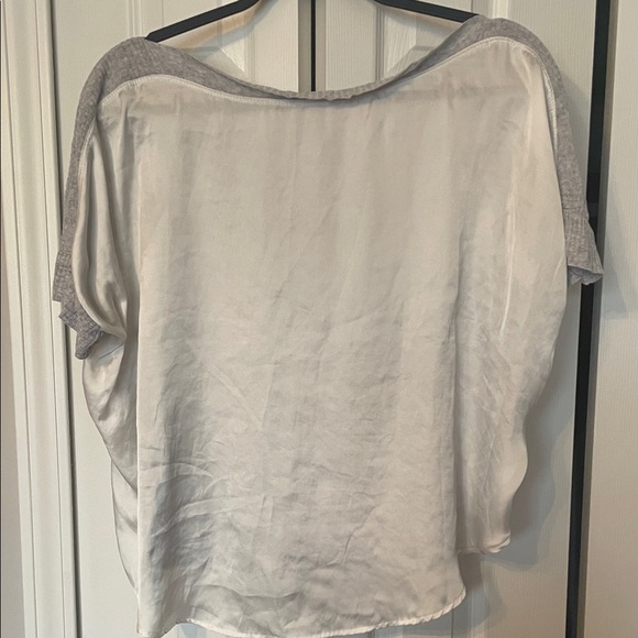 Zara Tops - Zara Elegant Gray and White Women's Top